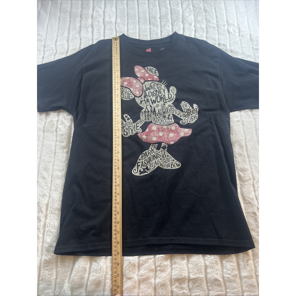 Disney Parks Minnie Mouse Outline Walt Disney World Black T-shirt Large - Picture 6 of 6